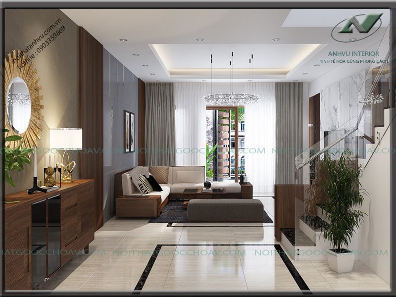 Thiết kế nội thất nhà hiện đại Mr. Chinh - Đầm Trấu 4 Thiết kế nội thất nhà đẹp hiện đại - Nội thất Anh Vũ