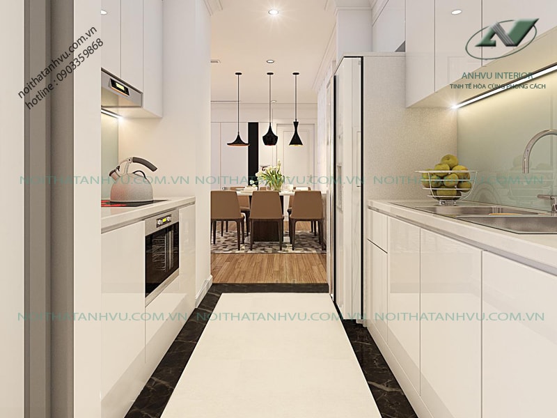 Thiết kế nội thất chung cư 3 phòng ngủ Mr. Hải - Park Hill 5 Nội thất chung cư 3 phòng ngủ cao cấp - Nội thất Anh Vũ