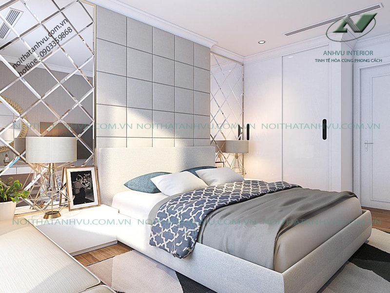 Nội thất chung cư 3 phòng ngủ cao cấp - Nội thất Anh Vũ