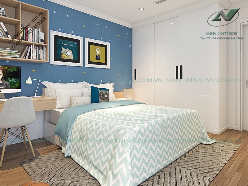 Thiết kế nội thất chung cư 3 phòng ngủ Mr. Hải - Park Hill 9 Nội thất chung cư 3 phòng ngủ cao cấp - Nội thất Anh Vũ