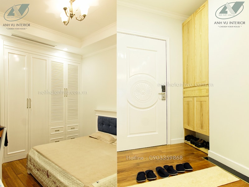Thi công nội thất chung cư tiện nghi Mr. Chương - Royal City 5 Nội thất chung cư tiện nghi - Nội thất Anh Vũ