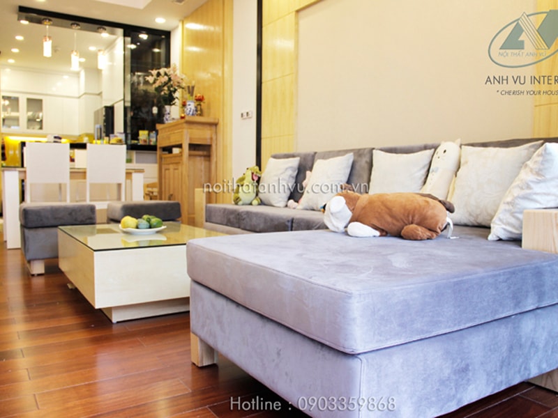 Thi công nội thất chung cư tiện nghi Mr. Chương - Royal City 1 Nội thất chung cư tiện nghi - Nội thất Anh Vũ