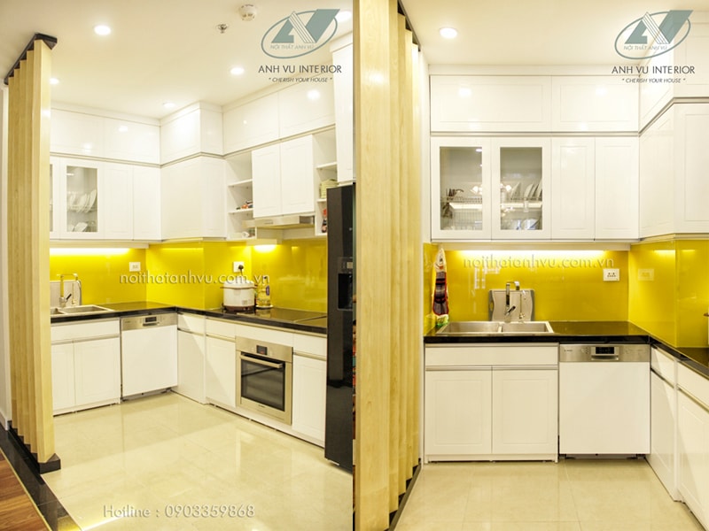 Thi công nội thất chung cư tiện nghi Mr. Chương - Royal City 7 Nội thất chung cư tiện nghi - Nội thất Anh Vũ