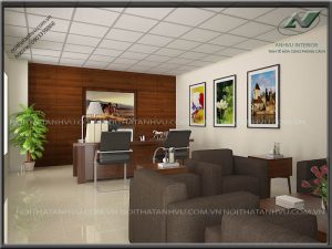 Thiết kế nội thất văn phòng làm việc hiện đại - Nội thất Anh Vũ