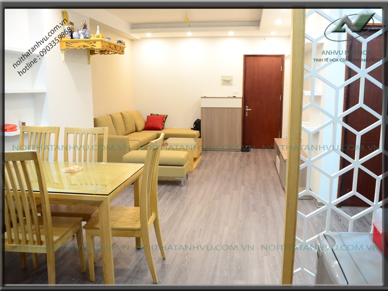 Thi công nội thất căn hộ chung cư đẹp Mr. Kiên - Thạch Bàn 1 Nội thất căn hộ chung cư đẹp - Nội thất Anh Vũ