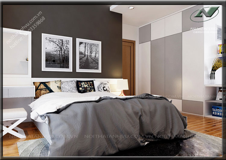 Thiết kế nội thất chung cư cao cấp Mrs. Trang 5 Thiết kế nội thất chung cư cao cấp - Nội thất Anh Vũ