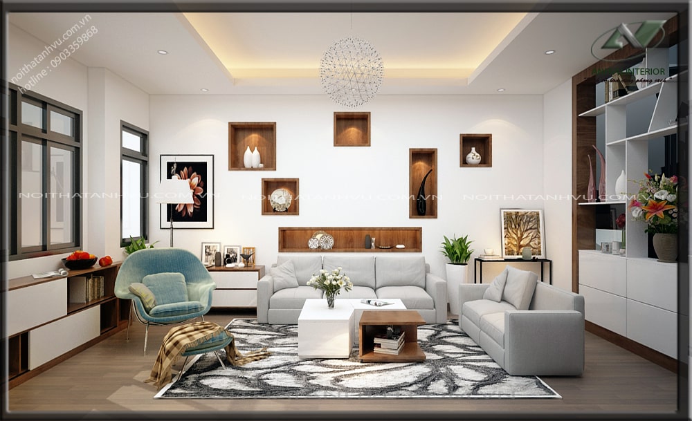 Thiết Kế nội thất nhà đẹp hiện đại Mr. Linh - Tây Đô 3 Thiết kế nội thất nhà đẹp hiện đại - Nội thất Anh Vũ