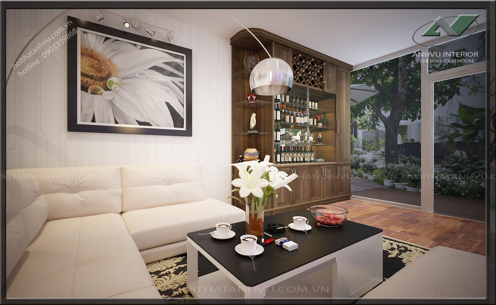Thiết kế nội thất nhà ở hợp xu hướng cho Mr. Sơn - Hà Nội 3 Thiết kế nội thất nhà ở đẹp, hiện đại - Nội thất Anh Vũ