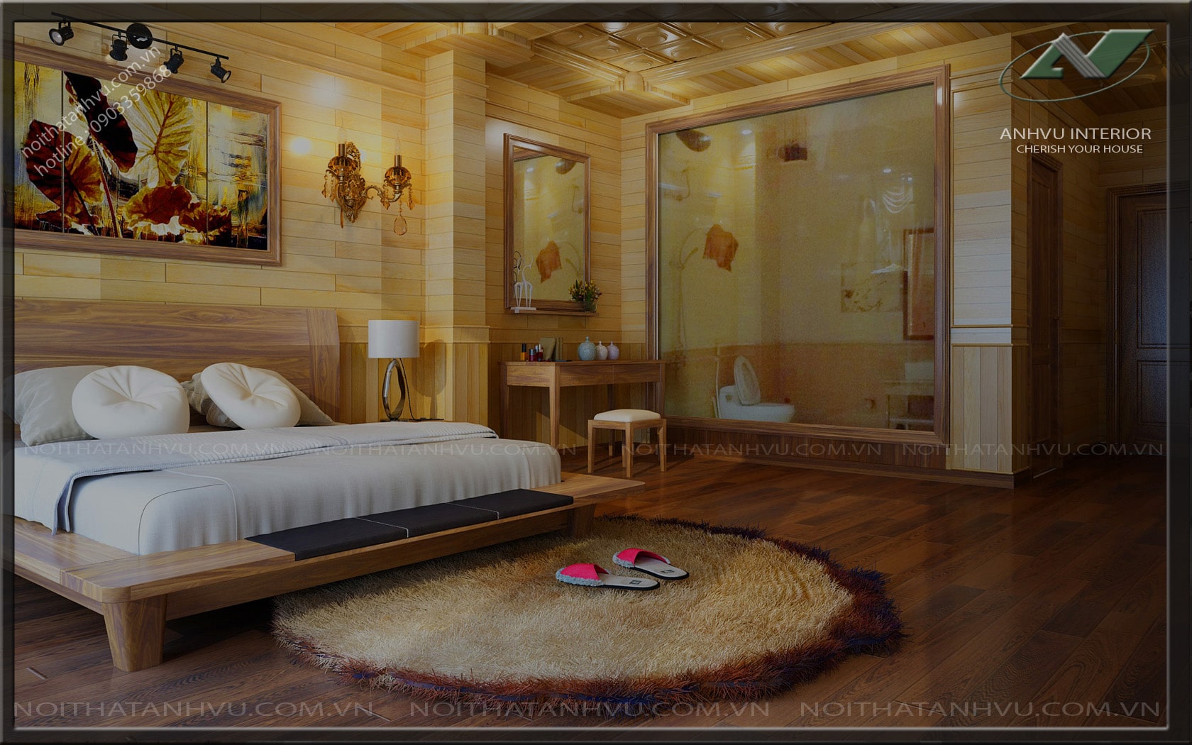 Thiết kế nội thất nhà ở hợp xu hướng cho Mr. Sơn - Hà Nội 6 Thiết kế nội thất nhà ở đẹp, hiện đại - Nội thất Anh Vũ