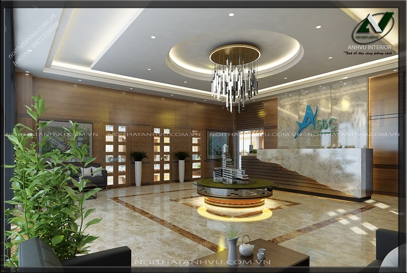 Thiết kế nội thất văn phòng hiện đại công ty ASBC 1 Thiết kế nội thất văn phòng hiện đại - Nội thất Anh Vũ