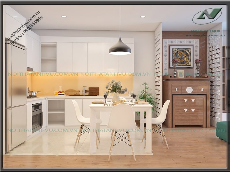 Thiết kế nội thất chung cư sang trọng - Nội thất Anh Vũ
