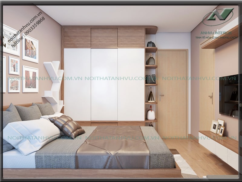 Thiết kế nội thất chung cư sang trọng - Nội thất Anh Vũ