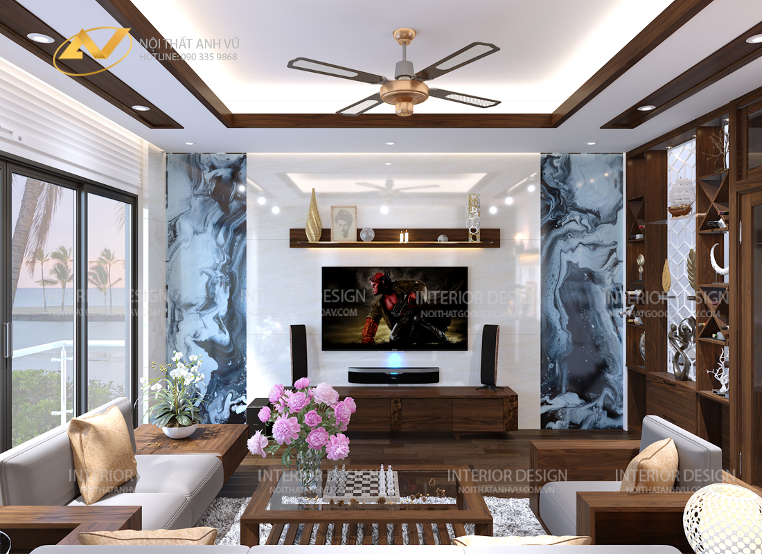 Thiết kế nội thất nhà phố sang trọng Mr. Duy - Long Biên 3 Thiết kế nội thất nhà phố sang trọng - Nôi thất Anh Vũ