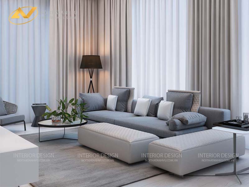 Thi công nội thất chung cư hiện đại Mr. Đức - Center Point 4 Thi công nôi thất chung cư Center Point - Nội thất Anh Vũ