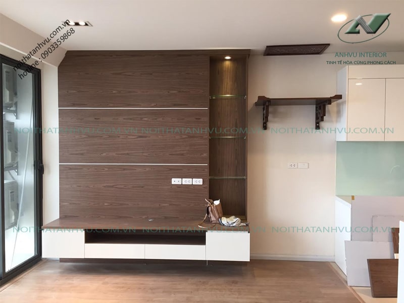 Thi công nội thất chung cư Mipec Long Biên - Nội thất Anh Vũ