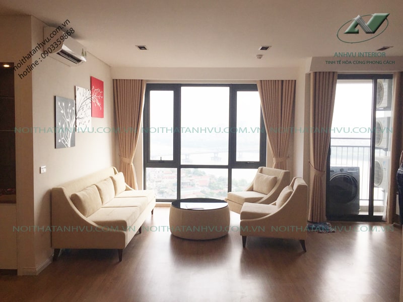Thi công nội thất chung cư Mipec Long Biên - Nội thất Anh Vũ