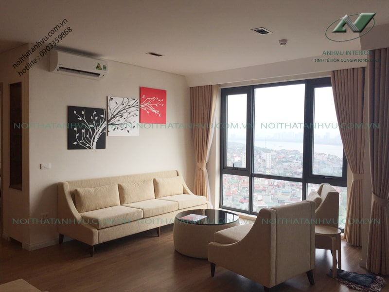 Thi công nội thất chung cư Mipec Long Biên - Nội thất Anh Vũ