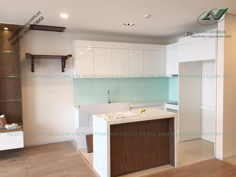 Thi công nội thất chung cư Mipec Long Biên - Nội thất Anh Vũ