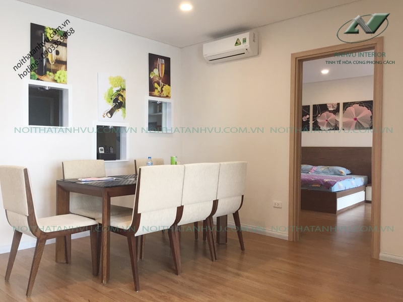 Thi công nội thất chung cư Mipec Long Biên - Nội thất Anh Vũ