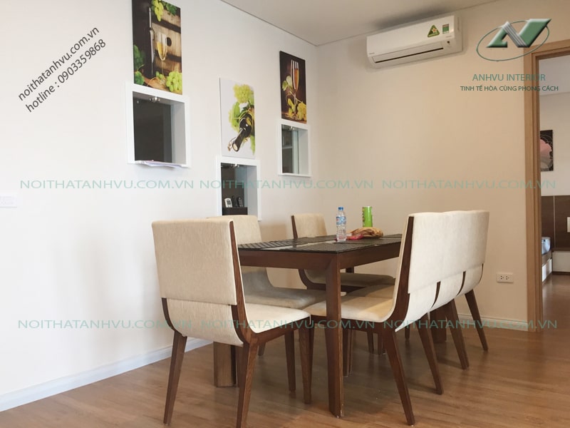Thi công nội thất chung cư Mipec Long Biên - Nội thất Anh Vũ
