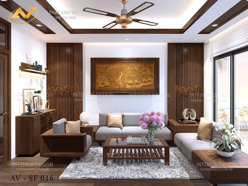 Phong thủy nhà biệt thự phòng khách đẹp