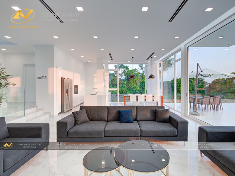 Thi công nội thất biệt thự cao cấp Mr. Hùng - Tam Đảo 3 Thi công nội thất biệt thự cao cấp - Nội thất Anh Vũ