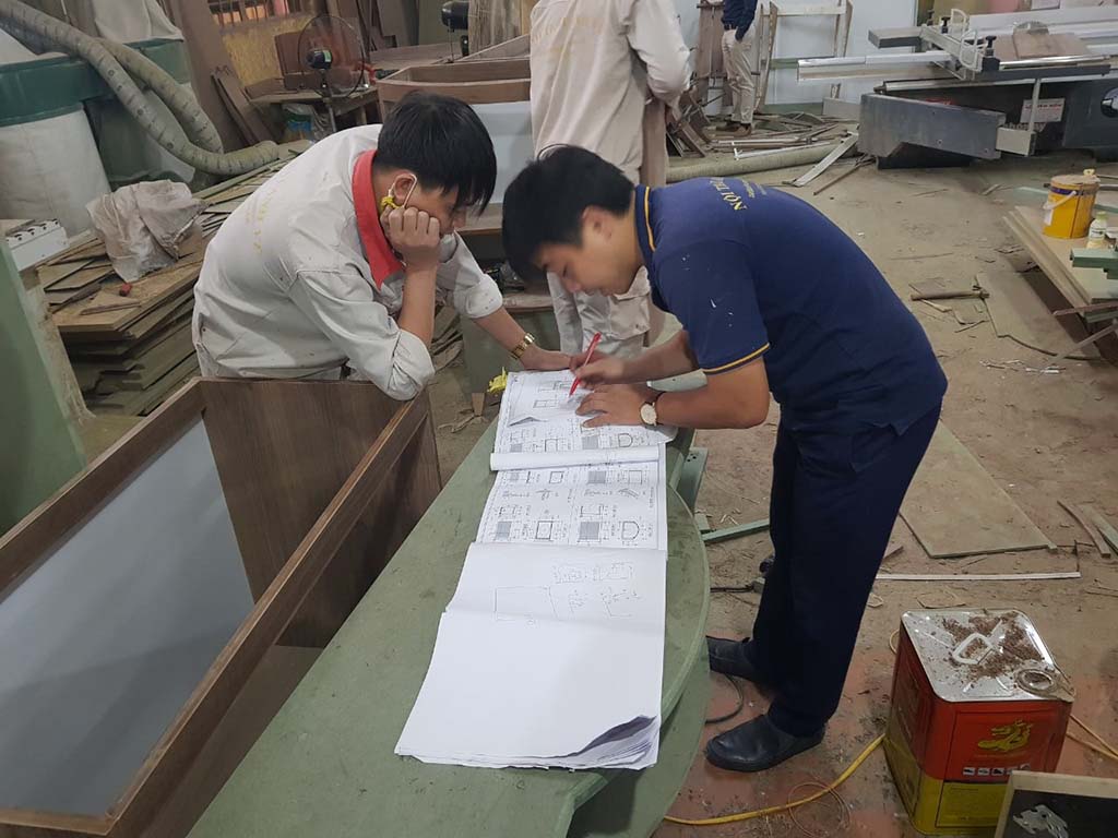 Thiết kế nội thất nhà đẹp diện tích nhỏ Mr. Tùng - Sài Đồng 1 Xưởng sản xuất nội thất anh vũ