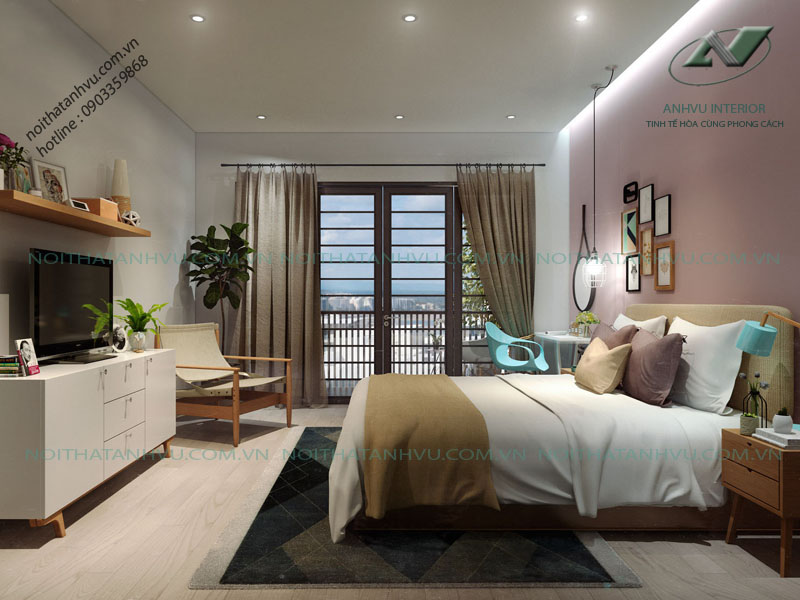 Thiết kế nội thất nhà đẹp diện tích nhỏ Mr. Tùng - Sài Đồng 7 Nội thất nhà đẹp diện tích nhỏ - Nội thất Anh Vũ