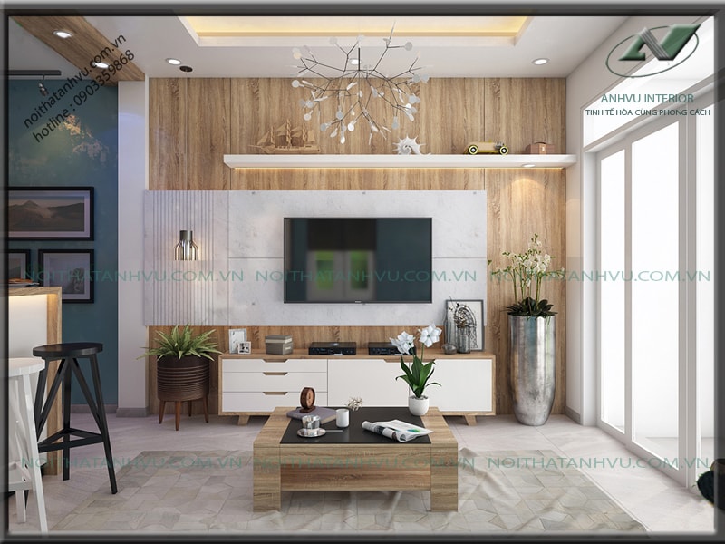 Thiết kế nội thất nhà nhỏ đẹp - Nội thất Anh Vũ