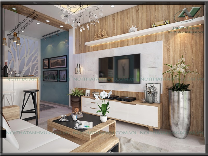 Thiết kế nội thất nhà nhỏ đẹp - Nội thất Anh Vũ