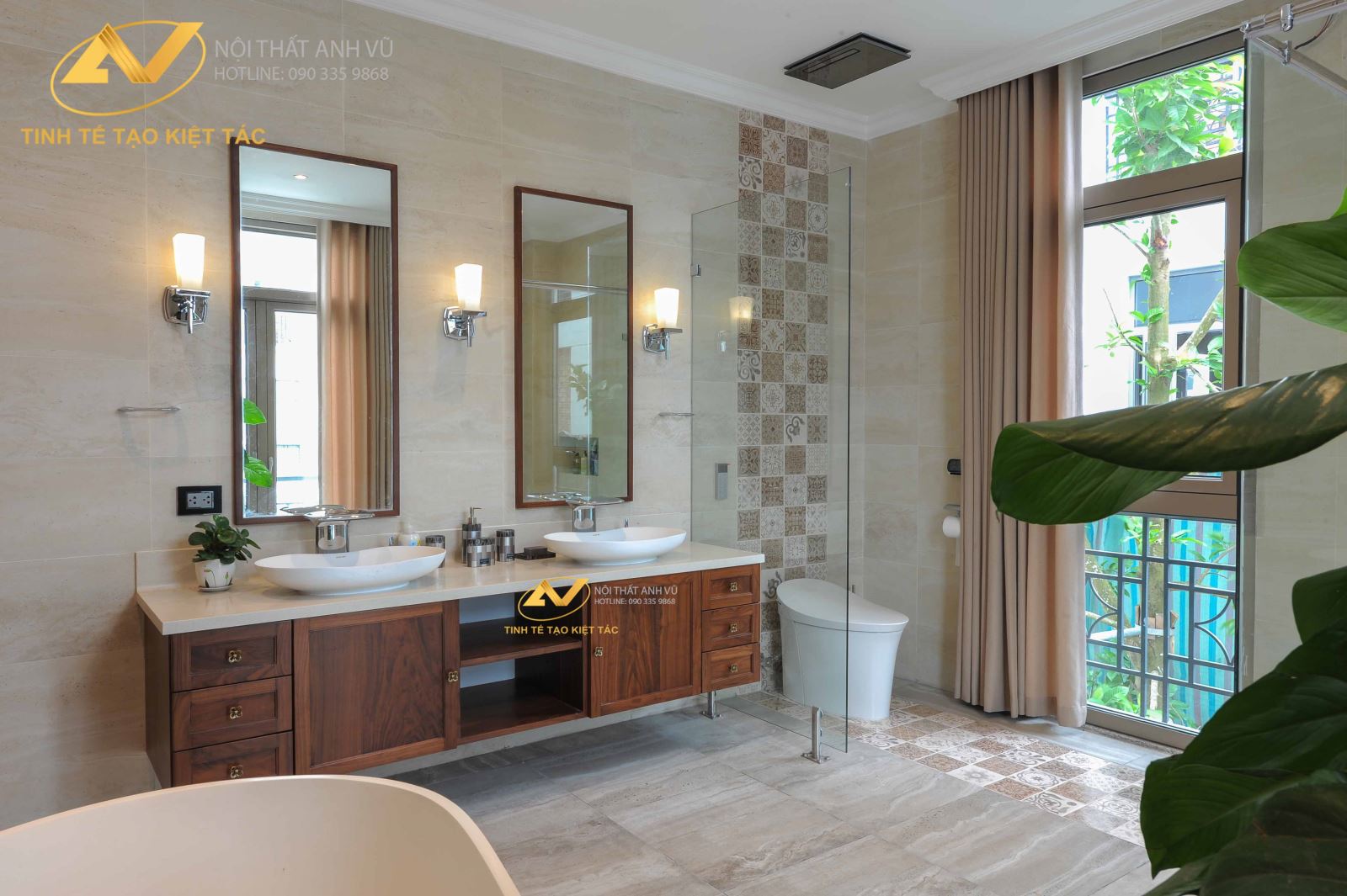 Thi công nội thất biệt thự đẹp - Nội thất Anh Vũ