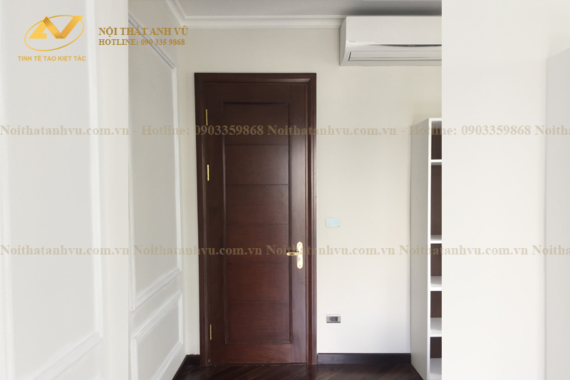 Thi công nội thất biệt thự gỗ óc chó tại Vinhome Riverside Mr Huy - Nội Thất Anh Vũ