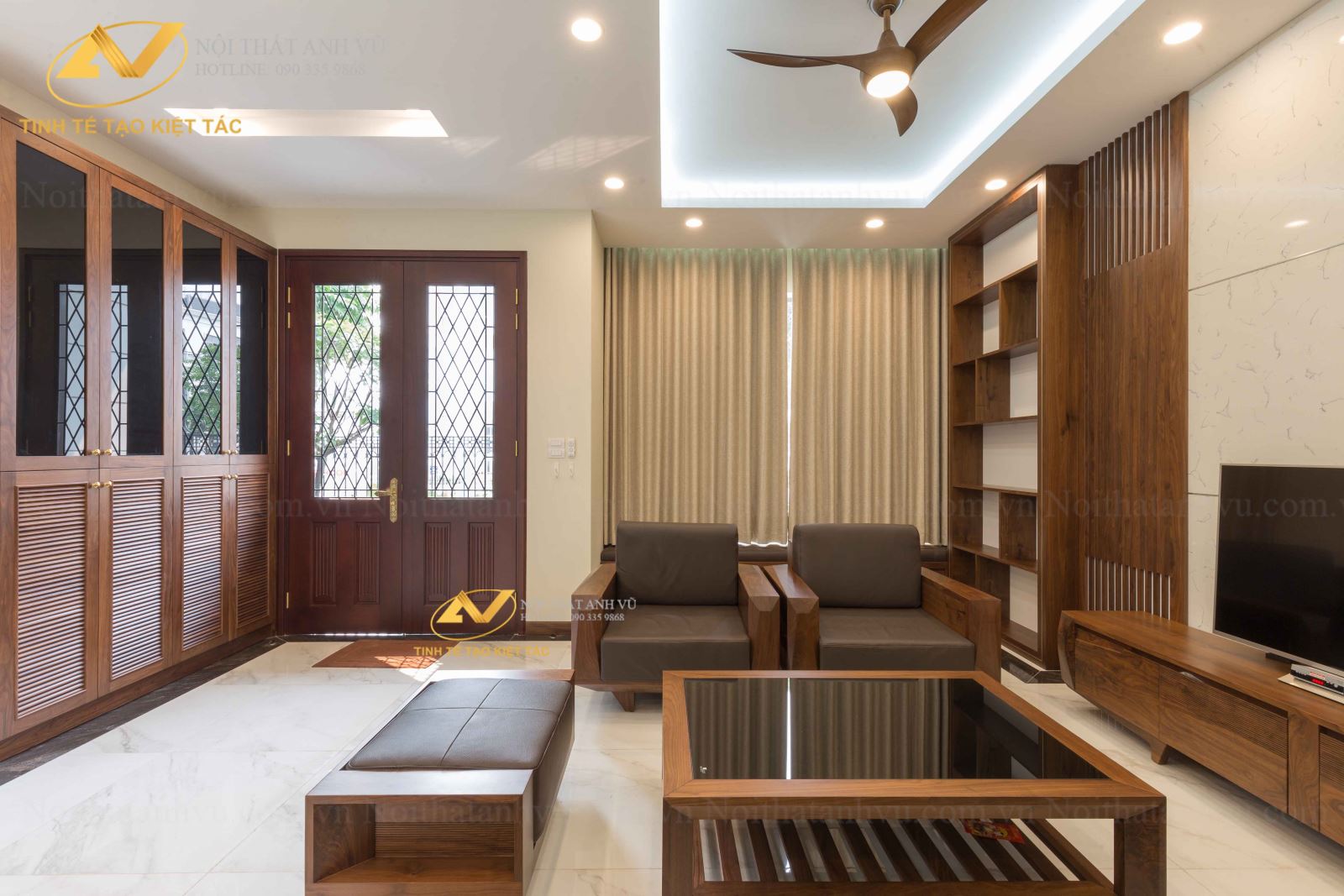 Thi công nội thất biệt thự hiện đại Mr. Hoàng – Vinhome Riverside 5 Thi công nội thất biệt thự hiện đại - Nội thất Anh Vũ
