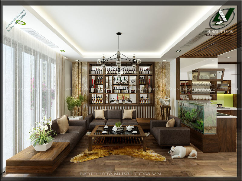 Thiết kế nội thất nhà sang trọng Mr. Ngọc - Thái Hà 2 Thiết kế nội thất nhà sang trọng - Nội thất Anh Vũ