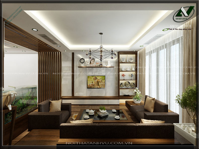 Thiết kế nội thất nhà sang trọng Mr. Ngọc - Thái Hà 1 Thiết kế nội thất nhà sang trọng - Nội thất Anh Vũ