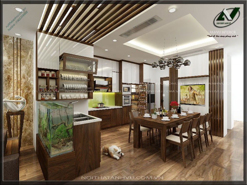 Thiết kế nội thất nhà sang trọng Mr. Ngọc - Thái Hà 6 Thiết kế nội thất nhà sang trọng - Nội thất Anh Vũ
