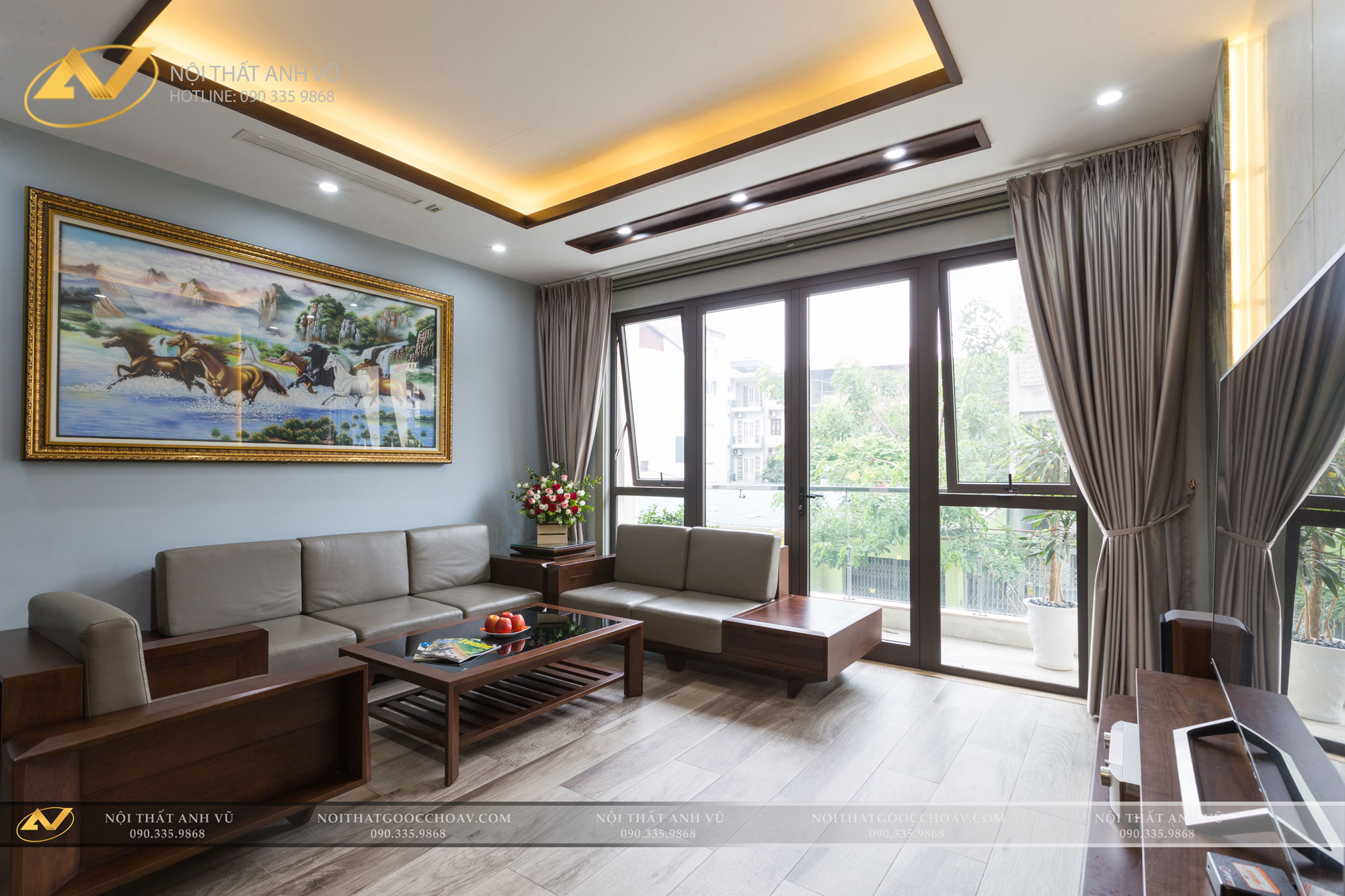 Bàn trà gỗ óc chó: Nội thất cho không gian hoàn hảo 20 Mẫu ghế sofa gỗ óc chó cao cấp đẹp - Nội thất Anh Vũ