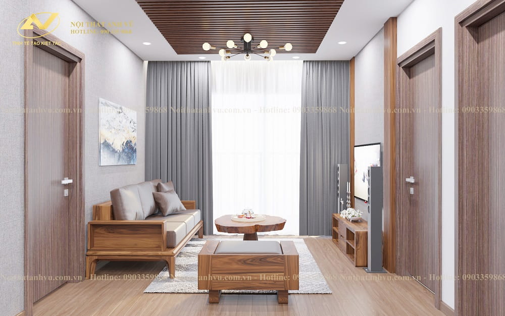 Top 13 mẫu thiết kế nội thất phòng khách đẹp đẳng cấp Noi-that-chung-cu-go-oc-cho-1
