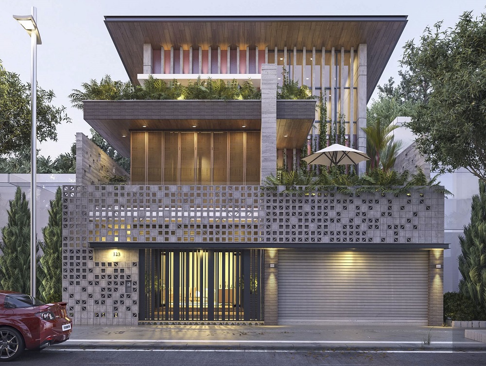 Thiết kế nội thất biệt thự mini - Nội thất Anh Vũ