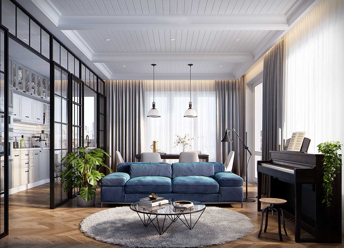 Thiết kế nội thất chung cư căn hộ 100m2 - Nội thất Anh Vũ