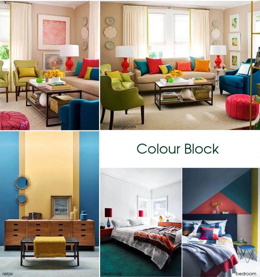 Phong cách Colour block - Xu hướng thiết kế mới