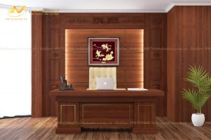 Thiết kế văn phòng làm việc của lãnh đạo - Nội thất Anh Vũ