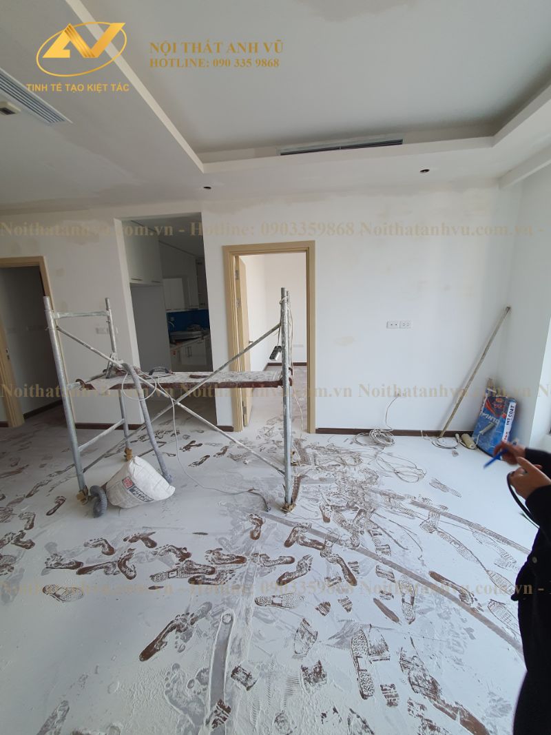 Hiện trạng căn hộ chung cư nhà anh Hưng 