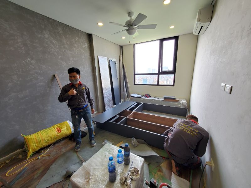 Thi công cải tạo nội thất căn hộ chung cư nhà anh Ngọc 11