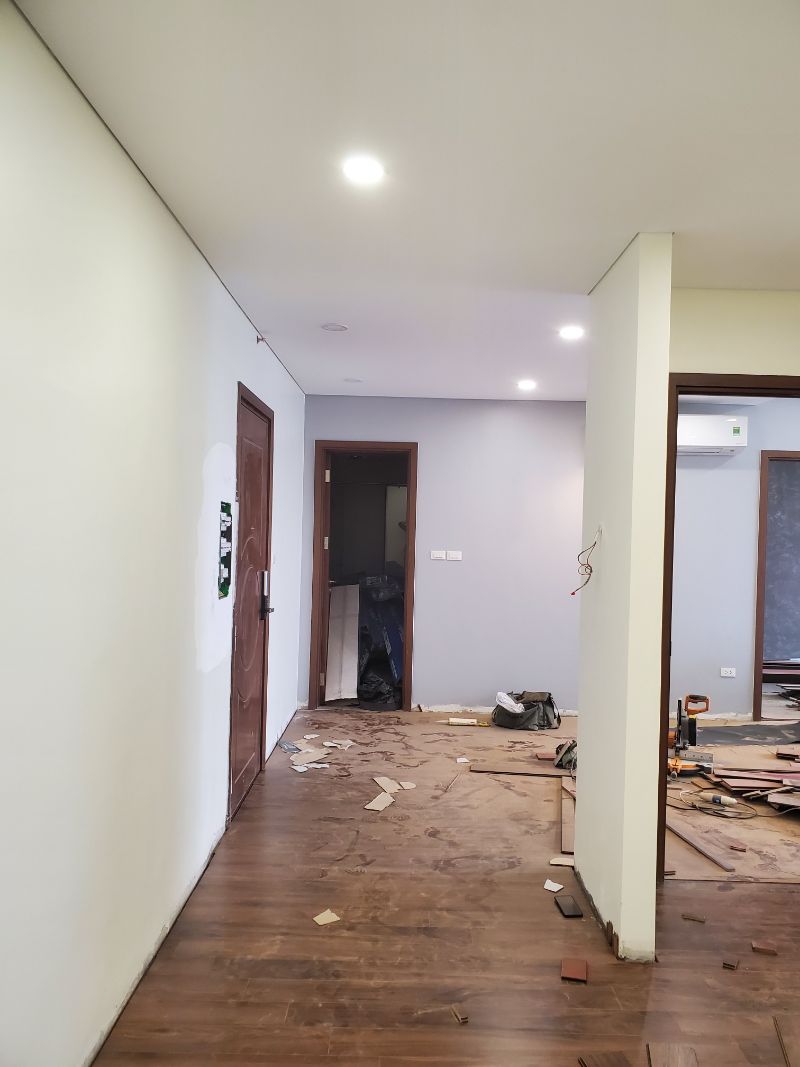 Thi công cải tạo nội thất căn hộ chung cư nhà anh Ngọc 8