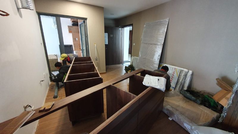Thi công cải tạo nội thất chung cư nhà anh Phước 1