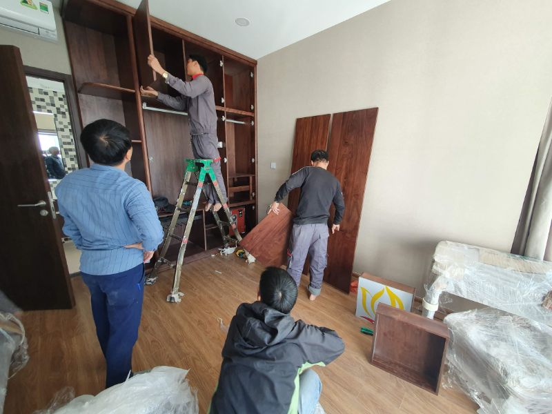 Thi công cải tạo nội thất chung cư nhà anh Phước 12