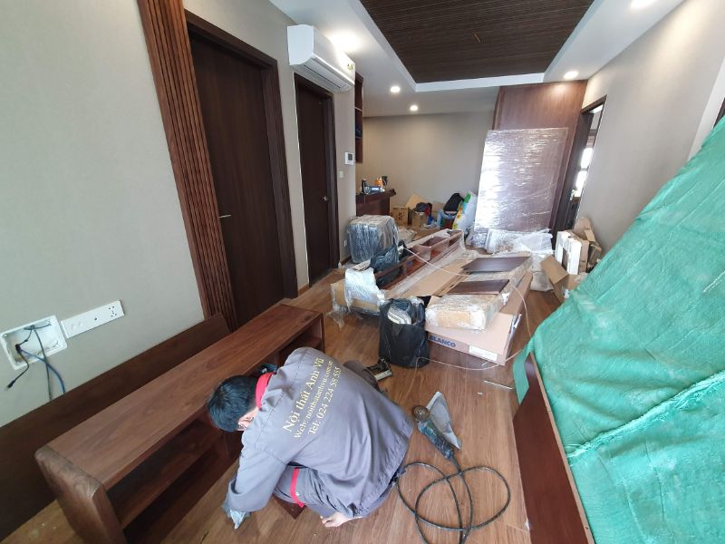 Thi công cải tạo nội thất chung cư nhà anh Phước 13