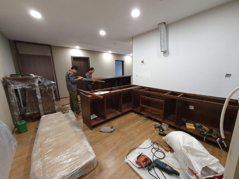 Thi công cải tạo nội thất chung cư nhà anh Phước 4