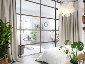 vách ngăn bằng vải